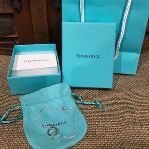 Tiffany & Co silver interlock bracelet.